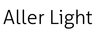 Aller Light Font Image