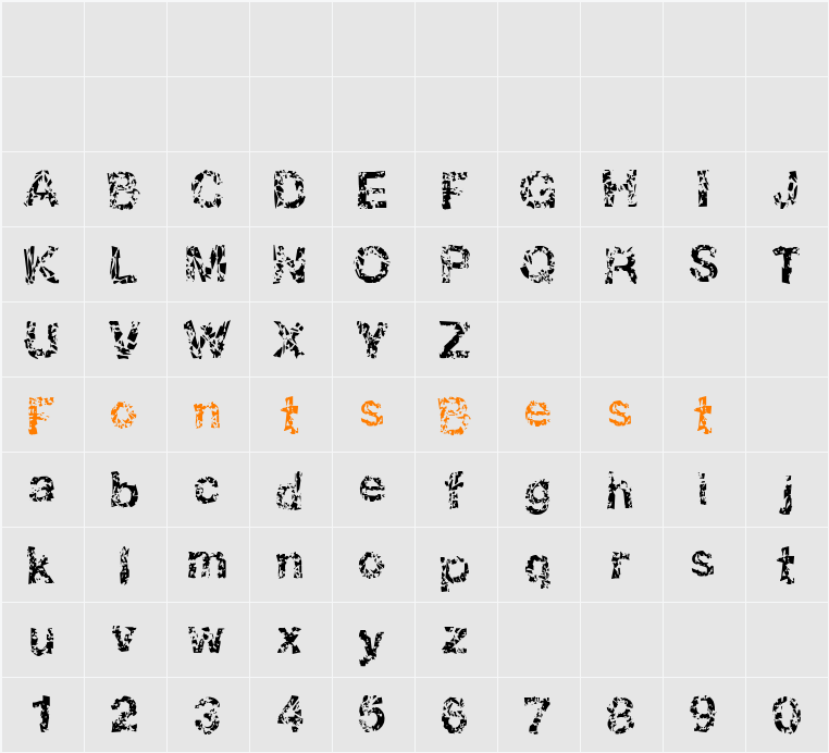 DBE-Oxygen Character Map