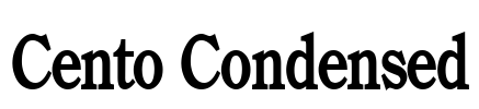 Cento Condensed Font Image