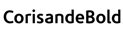 CorisandeBold Font Image