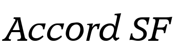 Accord SF Font Image