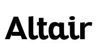 Altair Font Image