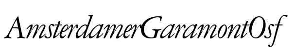 AmsterdamerGaramontOsf Font Image