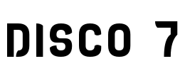 DISCO 7 Font Image