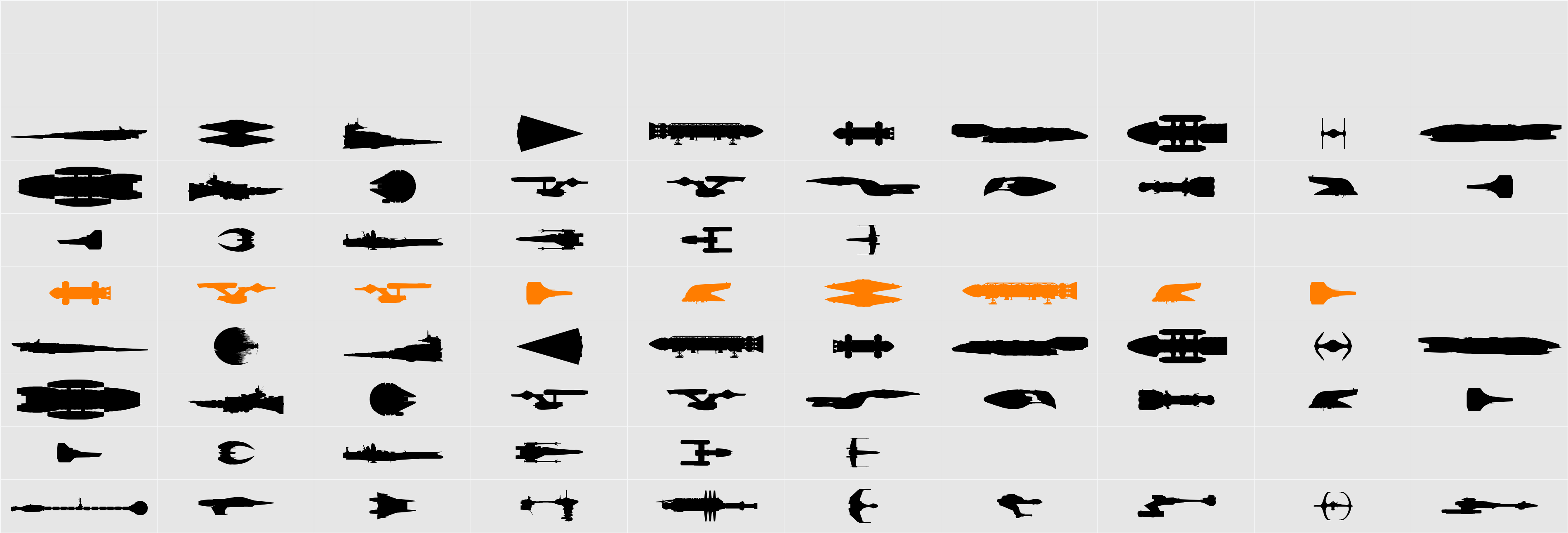 Famous Spaceships Character Map