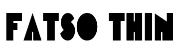 Fatso Thin Font Image