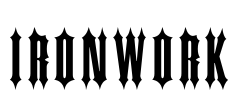 Ironwork Font Image