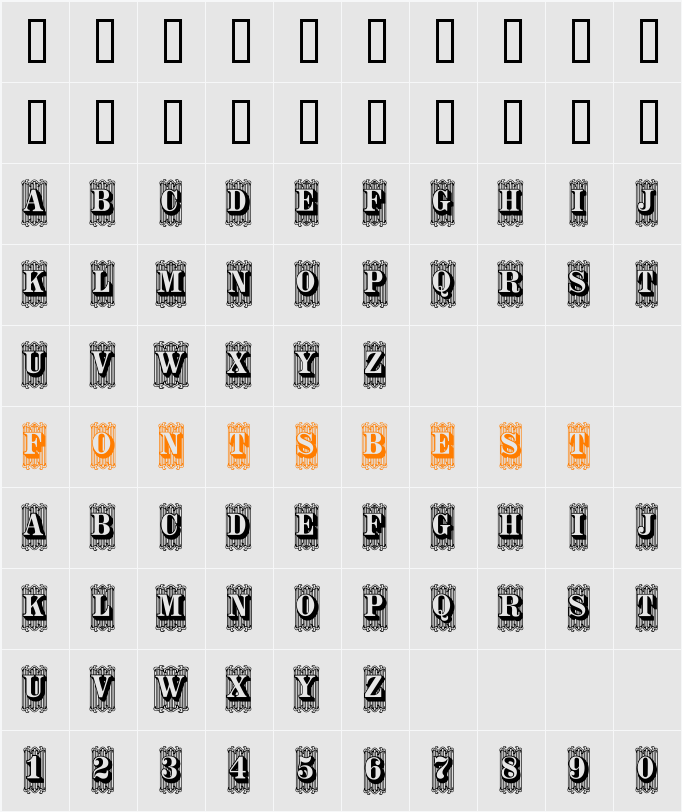 ARIDI81 Character Map