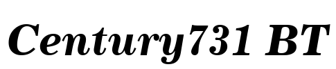 Century731 BT Font Image