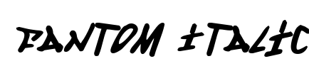 Fantom Italic Font Image