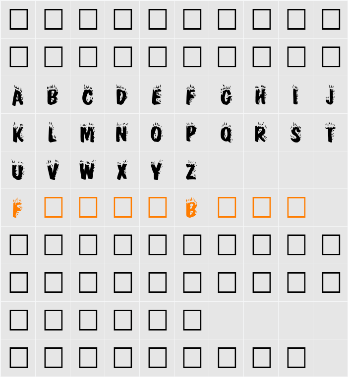 CrackFir Character Map