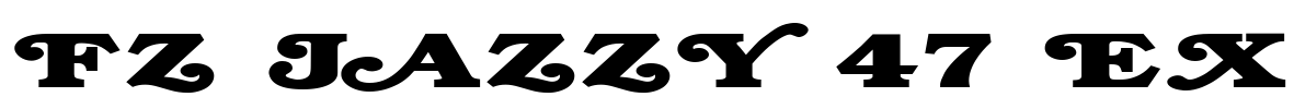 FZ JAZZY 47 EX Font Image