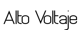 Alto Voltaje Font Image