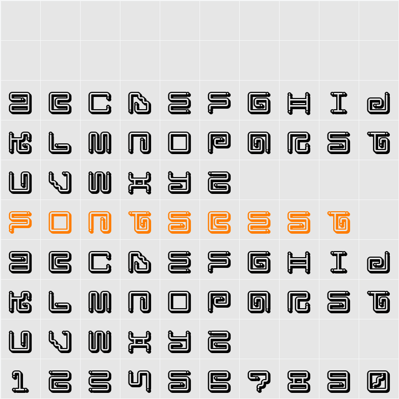 Iron Lounge Smart Dot Character Map