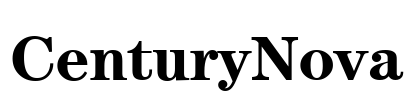 CenturyNova Font Image