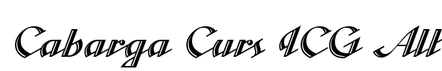 Cabarga Curs ICG Alt Font Image