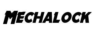 Mechalock Font Image