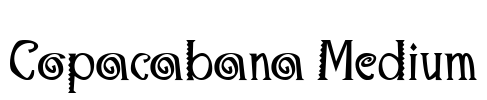 Copacabana Medium Font Image