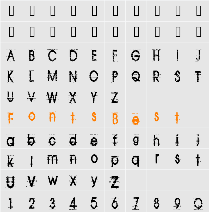 JI-Isobar Character Map