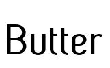 Butter Font Image