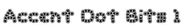 Accent Dot Bits 1 Font Image