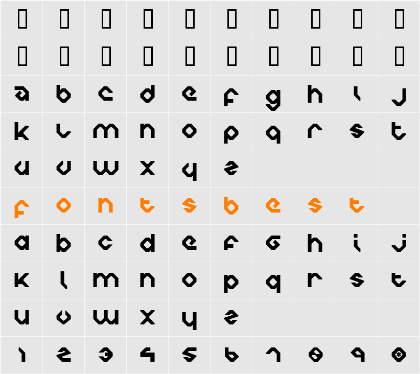 JI-Erased Character Map