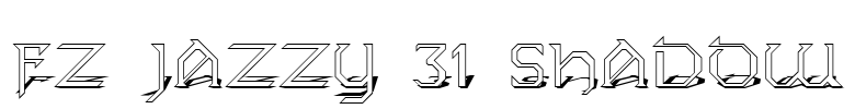 FZ JAZZY 31 SHADOW Font Image