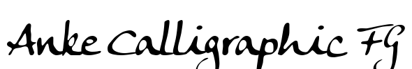 Anke Calligraphic FG Font Image