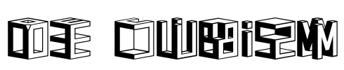 D3 Cubism Font Image