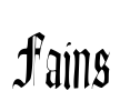 Fains Font Image