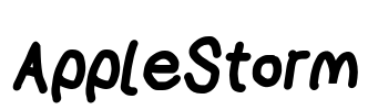 AppleStorm Font Image