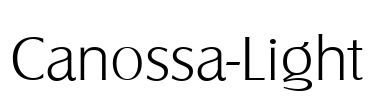 Canossa-Light Font Image