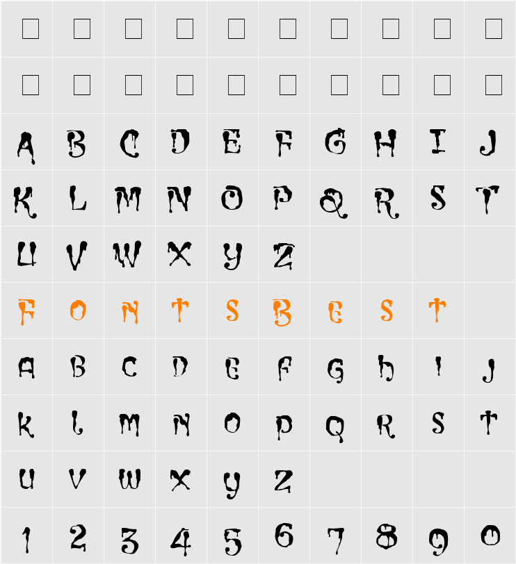 CC Incy Wincy Spider Character Map