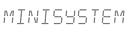 Minisystem Font Image