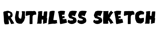 Ruthless Sketch Font Image