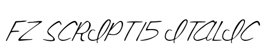 FZ SCRIPT 15 ITALIC