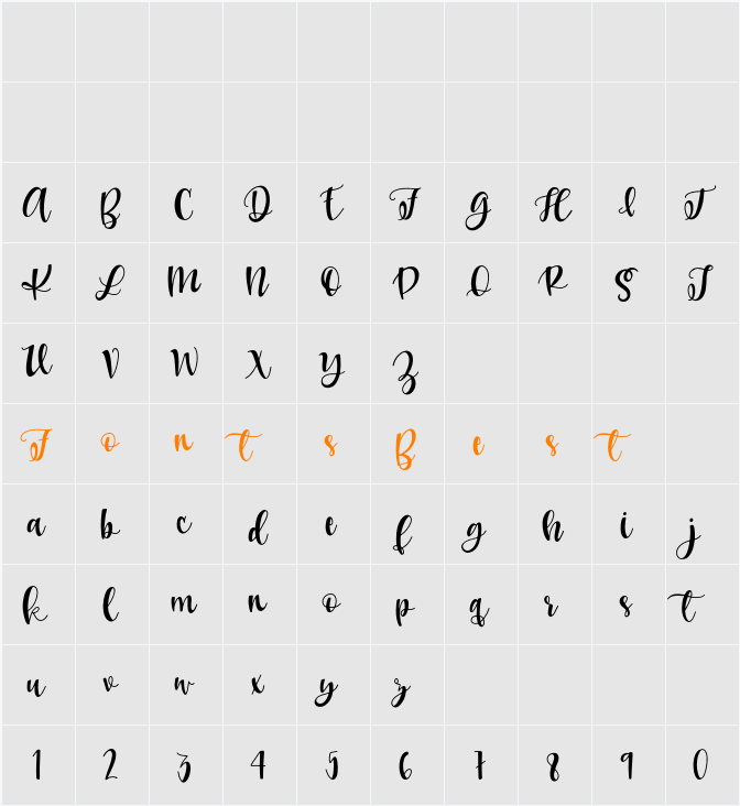 Sheman Solid Character Map