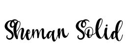 Sheman Solid Font Image