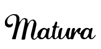 Matura Font Image