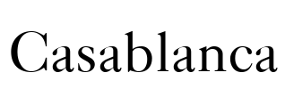 Casablanca Font Image