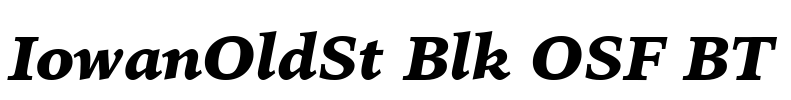 IowanOldSt Blk OSF BT Font Image