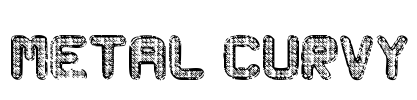 Metal Curvy Font Image