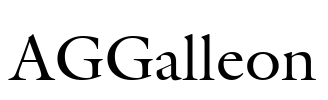 AGGalleon Font Image