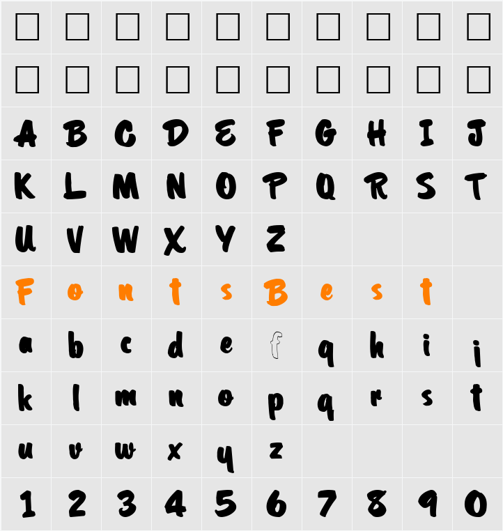 CoolHandLuke Character Map