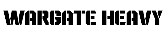 Wargate Heavy Font Image