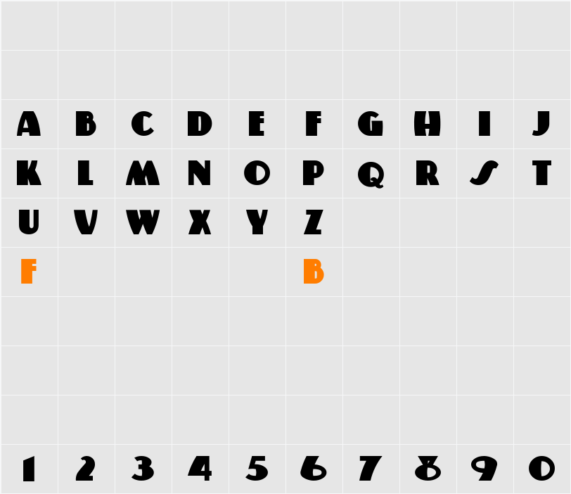 MisterChuckles Character Map