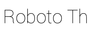 Roboto Th Font Image