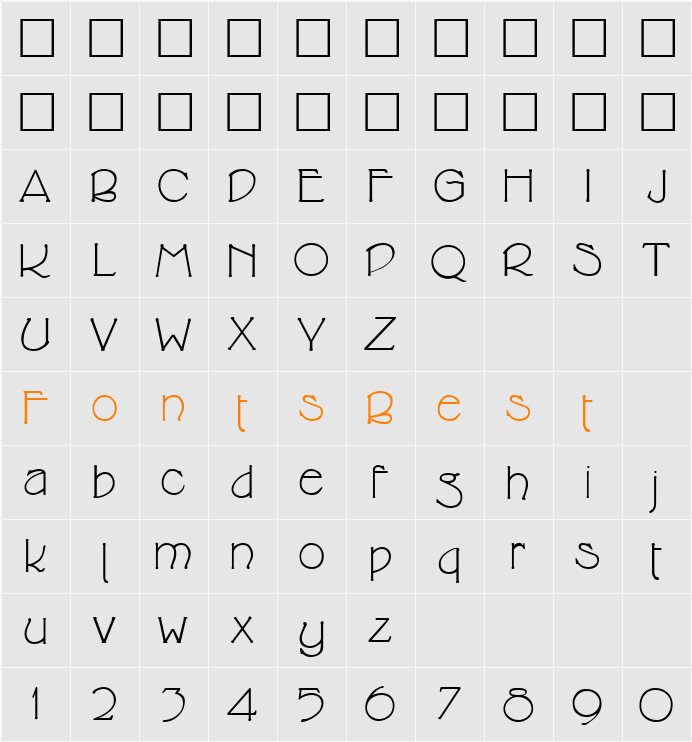 Cricket Character Map