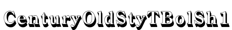 CenturyOldStyTBolSh1 Font Image