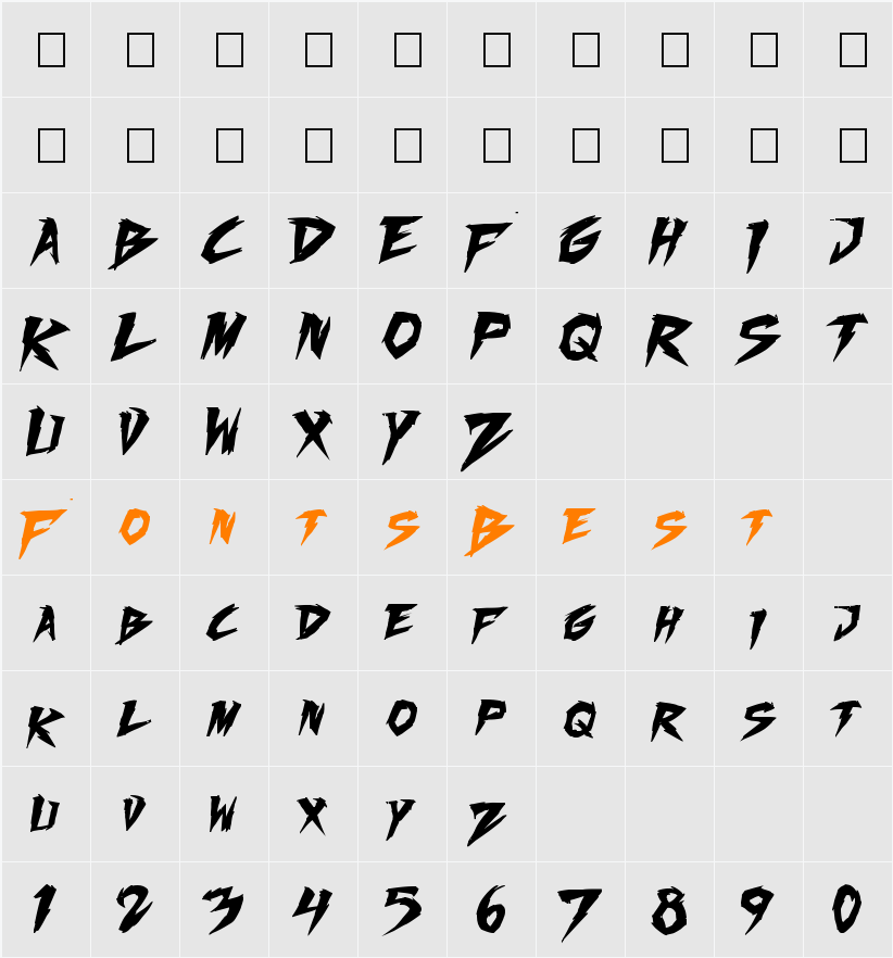 Fighting Spirit TBS Character Map